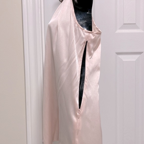 NWOT - Caché Pink Silk Sleeveless Halter Blouse Black Rhinestone Collar - Sz L* - Picture 15 of 15